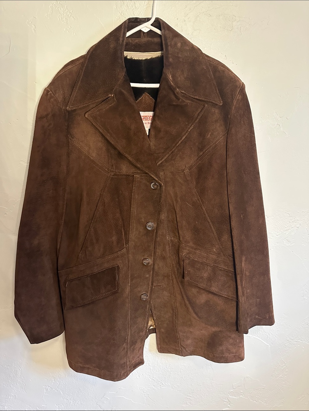 McGregor Brown Suede Interior Label Jacket